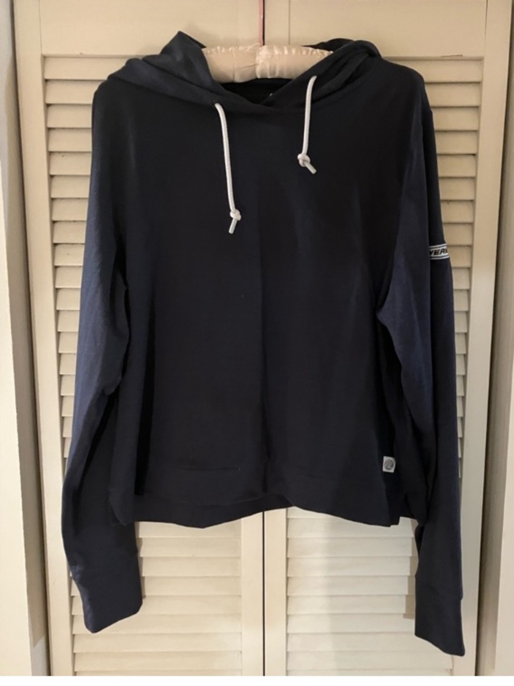 Rhoback Tempo Performance Navy Blue Logo Hoodie